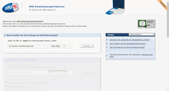 Desktop Screenshot of ams.brz.gv.at